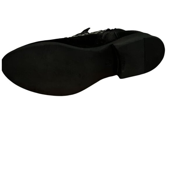 Miz Mooz Womens Black Leather Lace Up Steffy Ankle Bootie Sz 8.5 New - Picture 13 of 14